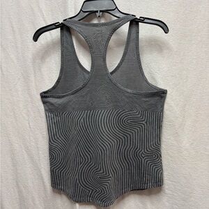 Nike Gray Patterned Racerback Tank Top